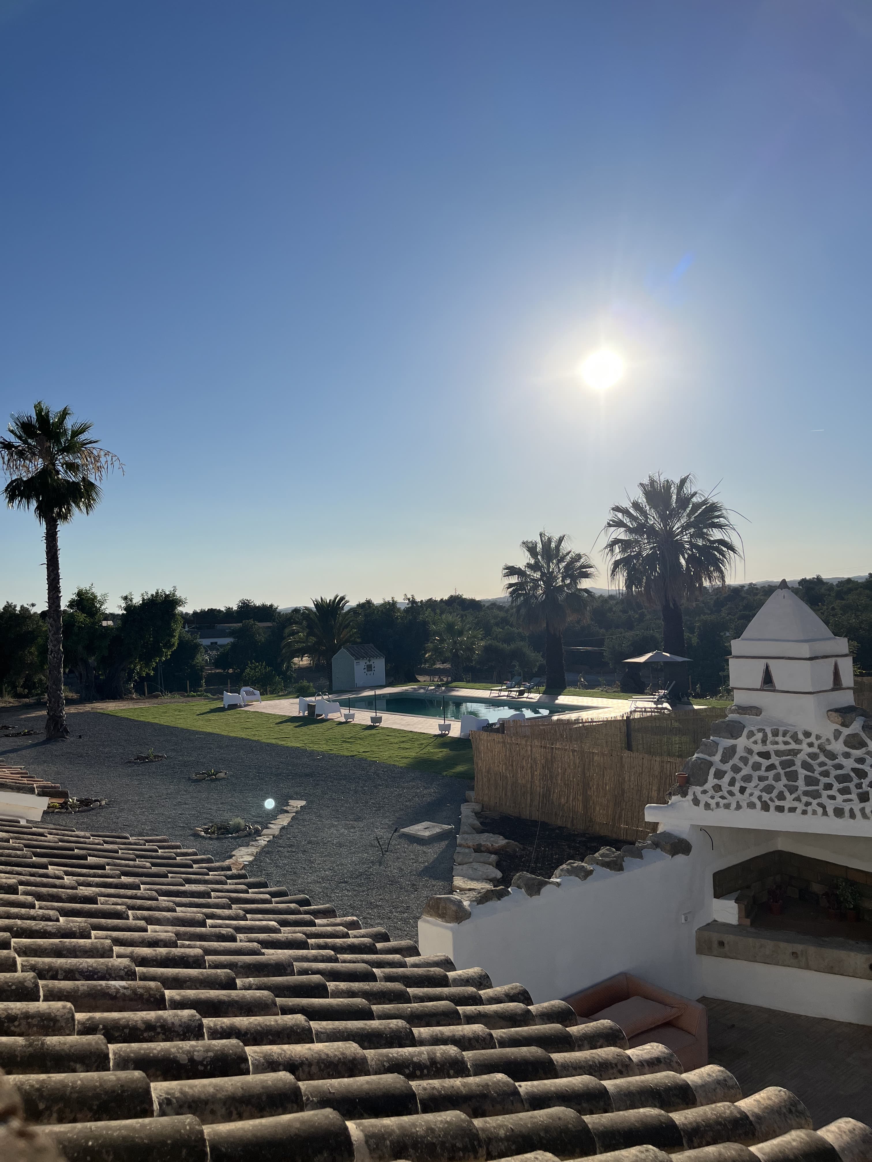 vista da quinta em Tavira